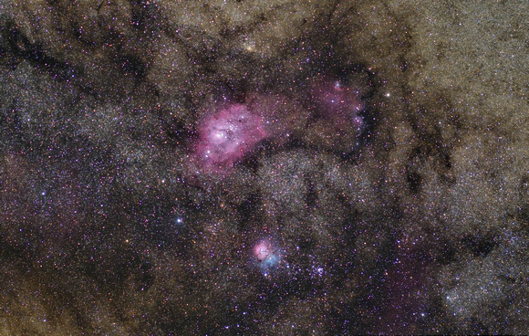 Nebulosas da Lagoa e Trifida/ Lagoon and Trifid Nebulae